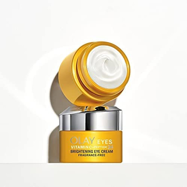 Olay Vitamin C + Peptide 24 Eye Cream, Fragrance-Free, 0.5 oz