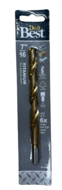 Do it Best 7/16 In. Titanium Drill Bit 220711DB Pack of 3