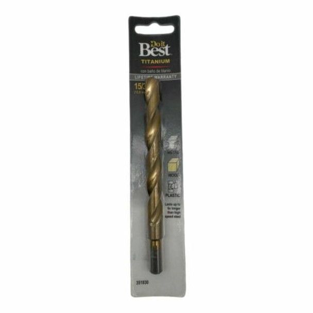 Do it Best Super Hard Gold Colored Titanium 15/32 12mm (Pack of 4)