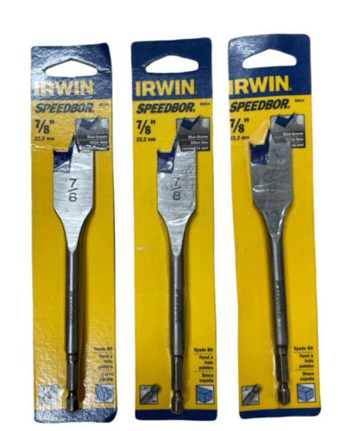 Irwin 88814 Speedbor 7/8" x 6" Spade Bit Pack of 3