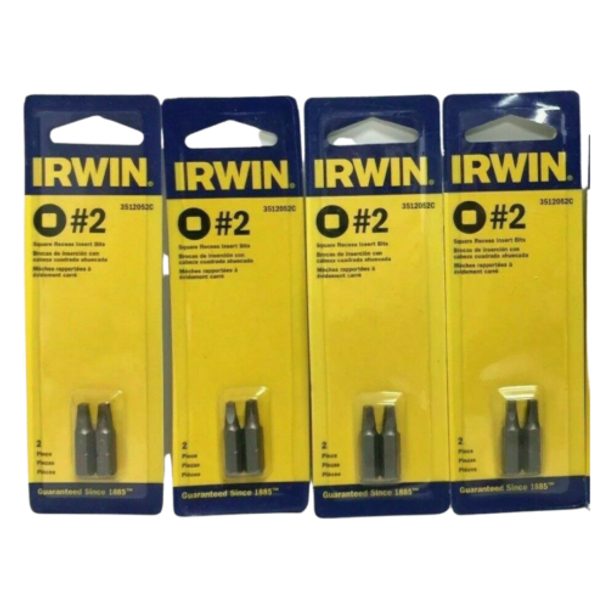 Irwin 3512052C #2 1" Square Recess Insert Bits 2 Pc (Pack of 5)