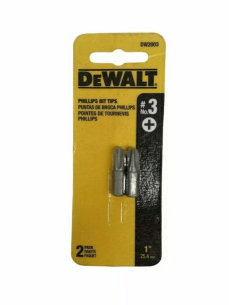 DeWalt DW2003 #3 Phillips Bit Tips 1" (Pack of 5)