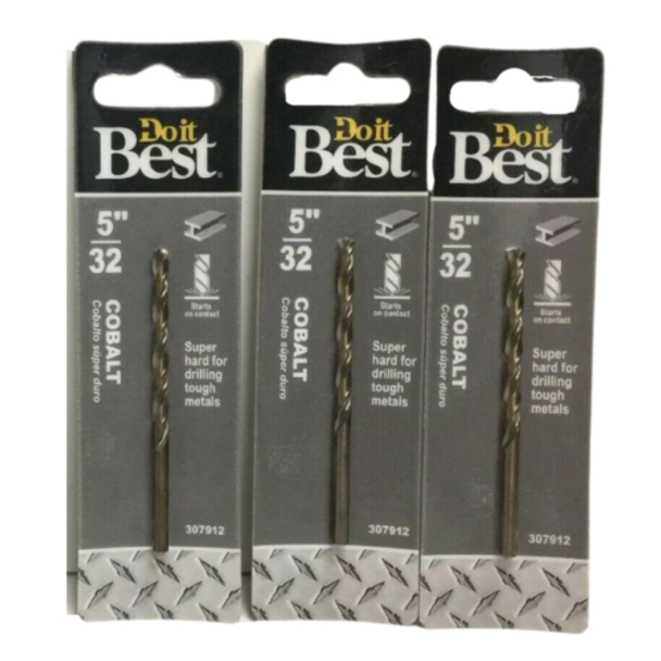 Do It Best Cobalt 5/32" Drill Bit 307912 (Pack of 3)