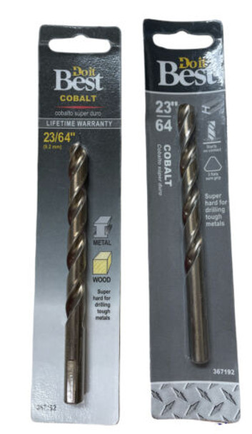 Do it Best 23/64 In. Cobalt Drill Bit 367192 Pack of 2