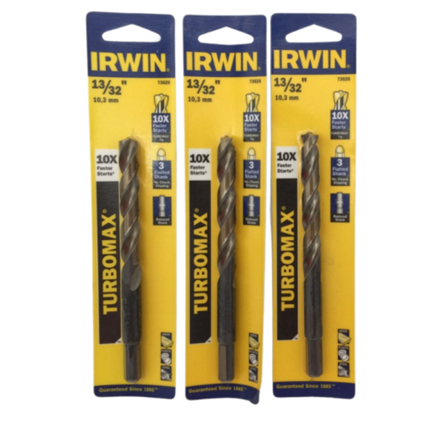 Irwin TurboMax 73626 13/32" Drill Bits Pack of 4