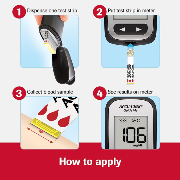 Accu-Chek Guide Test Strips 25 Ct Exp 04/21/2023