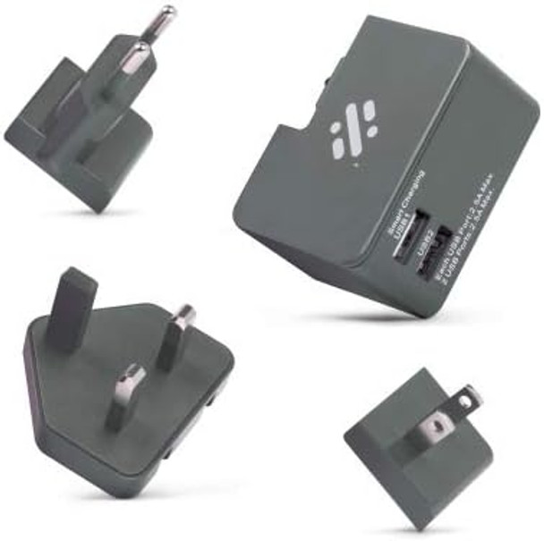 Tour - Travel Plug - Grey