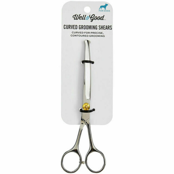 Well & Good Curved Grooming Shears For Dogs