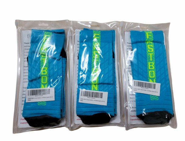 Fastbon Long Compression Socks for Running Men & Women 8-12 size L-XL Pack of 3