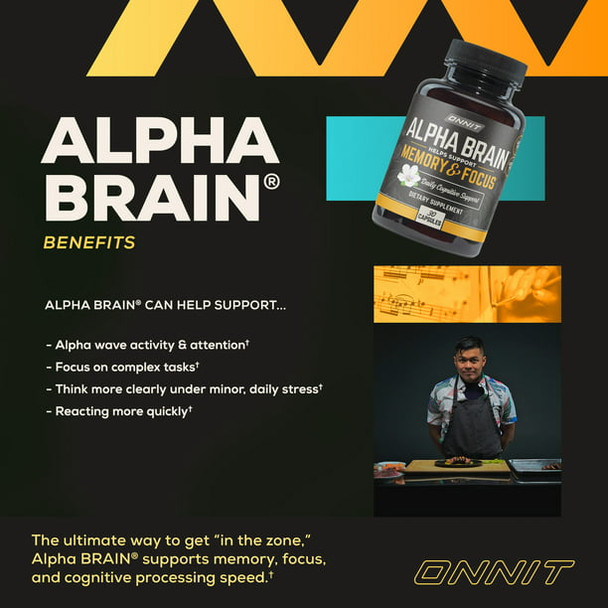 Alpha Brain, Memory & Focus, 30 Capsules, Onnit