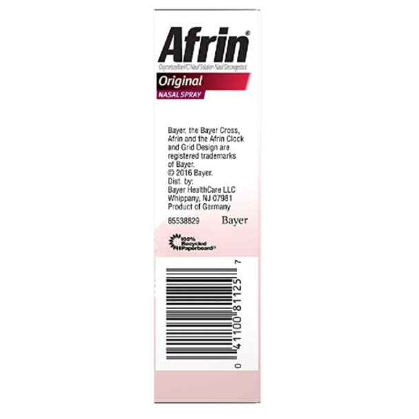 Afrin Original 12 Hour Nasal Congestion Relief Spray - 30 mL