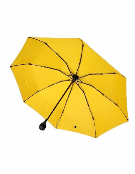 AODINI Windproof Travel Golf Umbrella Compact Folding Mini Lightweight Yellow