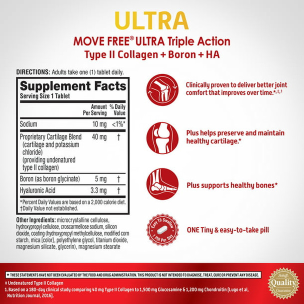 Move Free Ultra Triple Action, 30 tablets