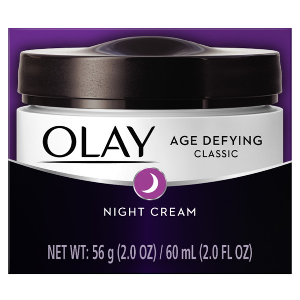 Olay Age Defying Classic Night Cream, Face Moisturizer, 2 oz