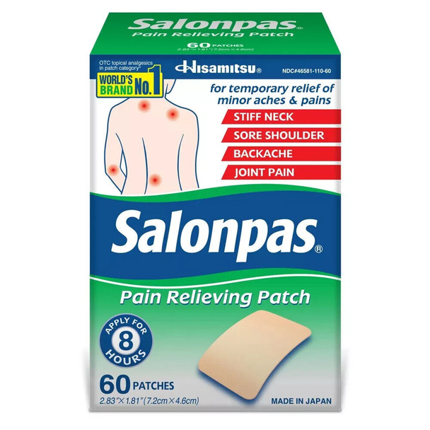 Salonpas Pain Relieving Patch 60 pc Exp 2025