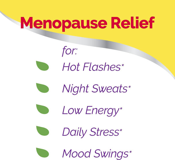 Estroven Stress Relief & Energy Boost for Menopause Relief, Clinically Proven Ingredients Provide Stress & Energy Support, 28 Count