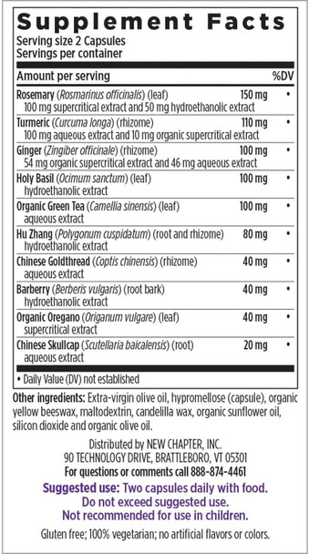 New Chapter Zyflamend Whole Body Vegetarian Capsules, 180 Ct