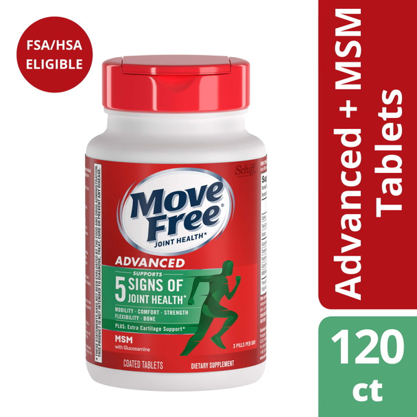 Move Free Advanced Plus MSM, 120 tablets