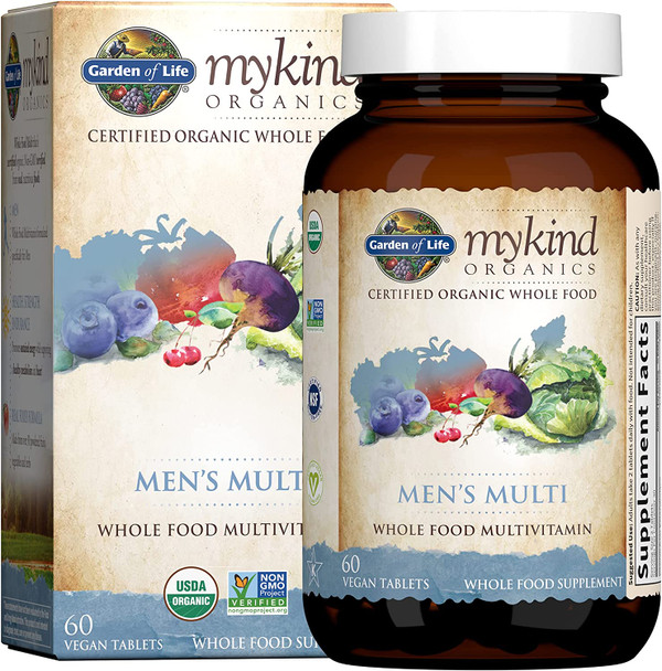 Garden of Life Mykind Organics Men's Multi Vegan Tablets, 60 Ct