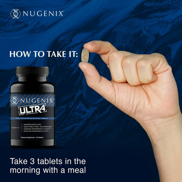 Nugenix® Ultra, Total and Free Testosterone Booster for Men, Dietary Supplement, 45 Count
