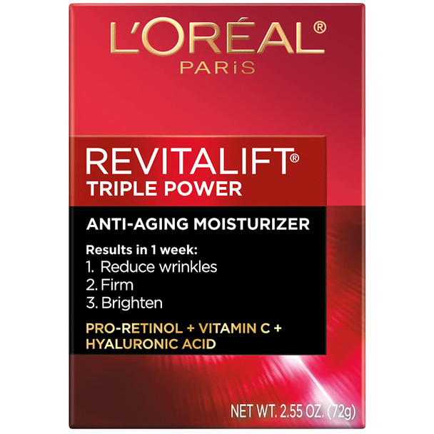 L'Oreal Paris Revitalift Triple Power Anti-Aging Cream Face Moisturizer 1.7 oz