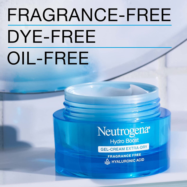 Neutrogena Hydro Boost Hyaluronic Acid Moisturizer, Dry Skin Care, 1.7 oz Face Cream