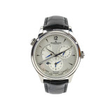 Jaeger-LeCoultre JAEGER-LECOULTRE MASTER CONTROL GEOGRAPHIC SILVER DIAL 40MM ALLIGATOR STRAP BandP