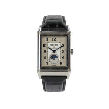 Jaeger-LeCoultre JAEGER-LECOULTRE GRANDE REVERSO CALENDAR RECTANGULAR DIAL ALLIGATOR STRAP 2012