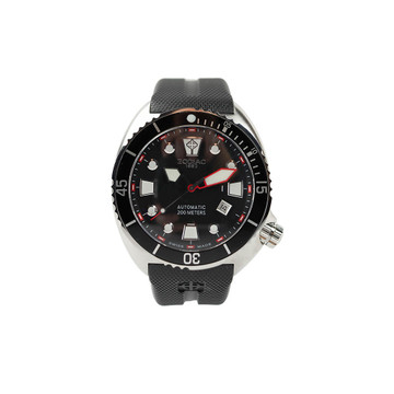 Zodiac ZODIAC OCEANIC DIVERS ZO8001 AUTOMATIC BLACK RUBBER WATCH