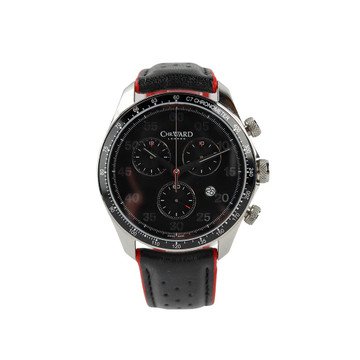 Christopher Ward CHRISTOPHER WARD C7 RAPIDE MK1 QUARTZ CHRONO BLACK LEATHER 43MM WATCH