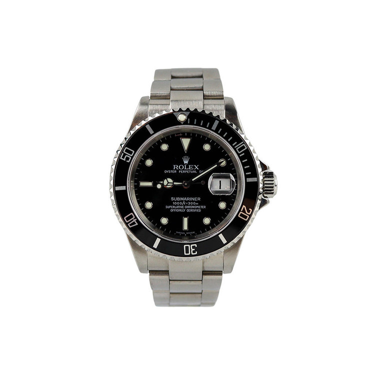 ROLEX SUBMARINER MODEL 16610 BLACK DIAL 