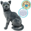 Rae The Russian Blue Cat | 13 Inch Stuffed Animal Plush