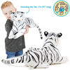 Saphed The White Tiger | 17 Inch Stuffed Animal Plush