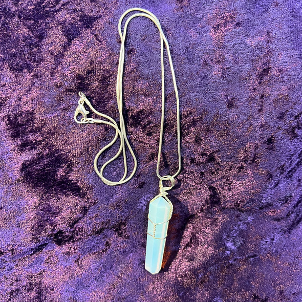 Opalite Pendant and Chain