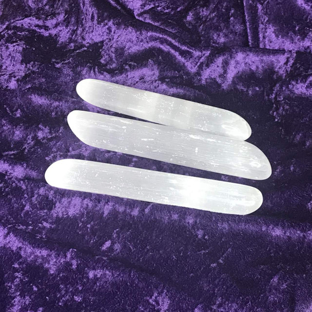 Selenite Polished Wand - Holy Fire Reiki Charged