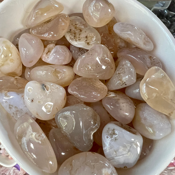 Tumbled Pink Chalcedony Gemstone