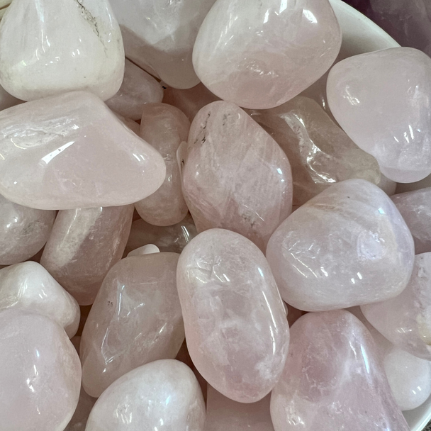 Tumbled Rose Quartz Gemstones