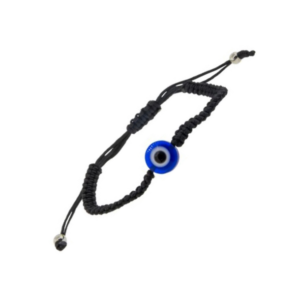 Adjustable Bracelet Black - Evil Eye