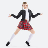 SCHOOL'S OUT - PLAID PLEATED SKIRT LOOK