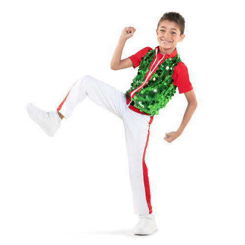 CANDY CANE CHORUS - SEQUIN VEST LOOK
