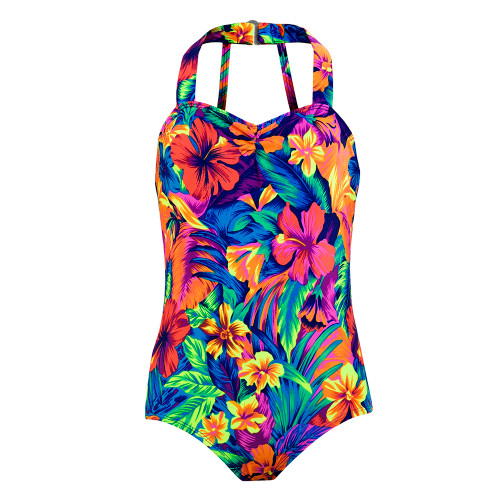 ALOHA, MY PARADISE - HALTER NECK LEOTARD