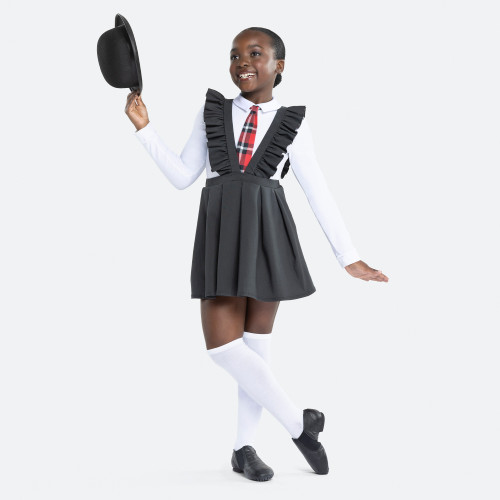 SCHOOL'S OUT - RUFFLE SUSPENDER SKIRT LOOK