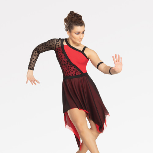 red dance costumes contemporary