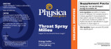Throat Spray Milieu label