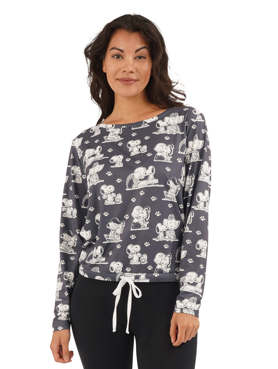 Munki Munki Snoopy Tee Shirt and Tie-Dye Jogger Pajama Lounge Set