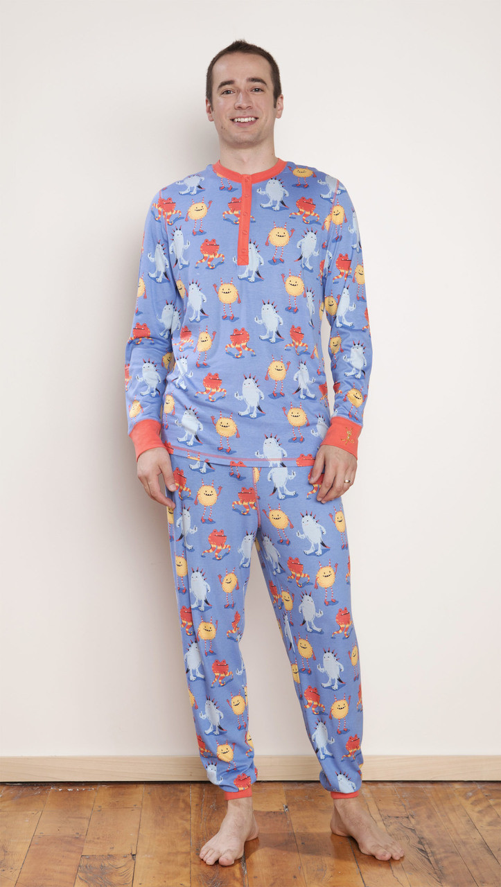 Blue Birthday Wishes Men's Pajama Pants - Little Sleepies