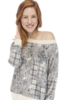 Munki Signature Plaid Paisley Hacci Lounge Top