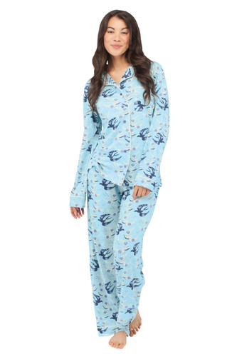 Birds Jersey Long Sleeve Classic PJ Set