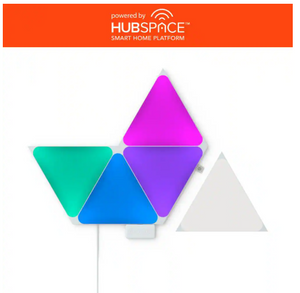 EcoSmart Smart Color Changing 5 Geometric Triangle LED Light Panels w/Hubspace