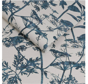 Graham & Brown Esther Ink Vinyl Non-Pasted Wallpaper, Model 121431